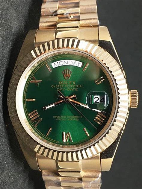 rolex goud met groen|Rolex Day.